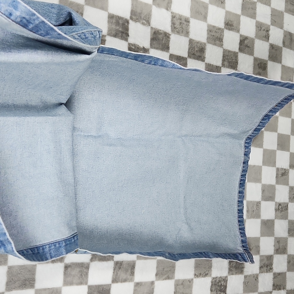 Newport News Long jean skirt side slits Jeanology denim 12 1990 - Picture 3 of 6
